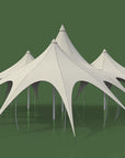 Lotus Belle Mahal Luxus Glamping Aufbau Offen