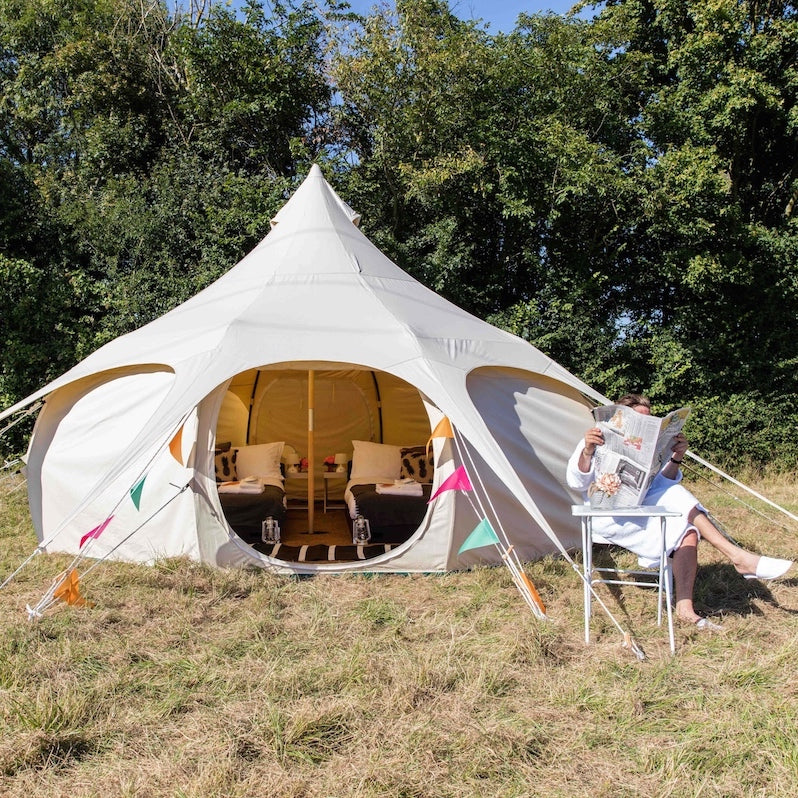 hybrid deluxe tent 5m Lotus Belle – Lotus Belle Zelte: Lotus Belle Tents Europe Pandora Dangle charm spinning-wheel 电动自行车 Einzeln/Paarweise:Paarweise glamping adventures