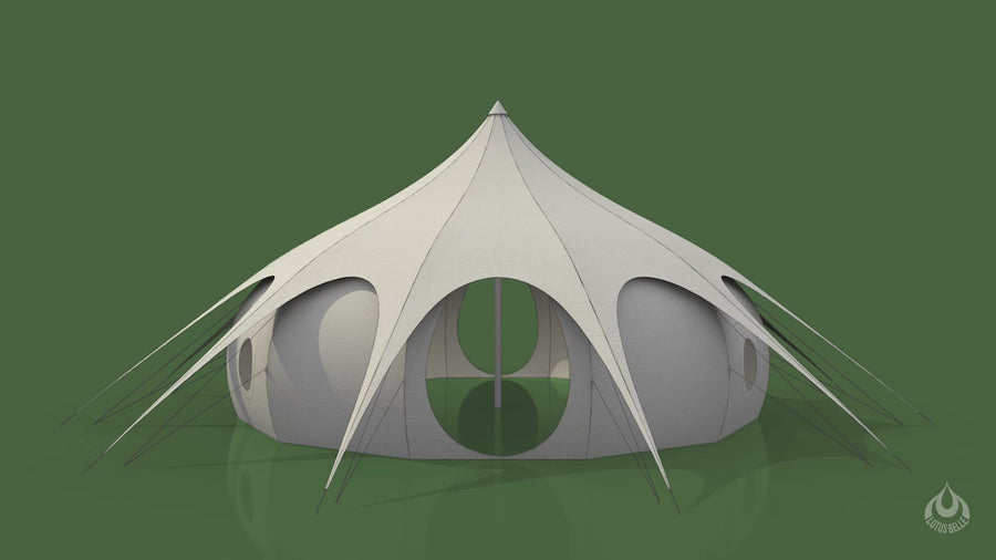 Lotus Belle 6m Hybrid Deluxe Glamping Zelt