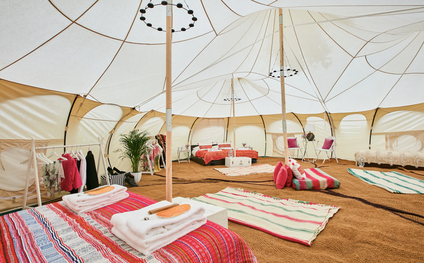 Lotus Belle Mahal Luxus Glamping Zelt Innenraum Hotel