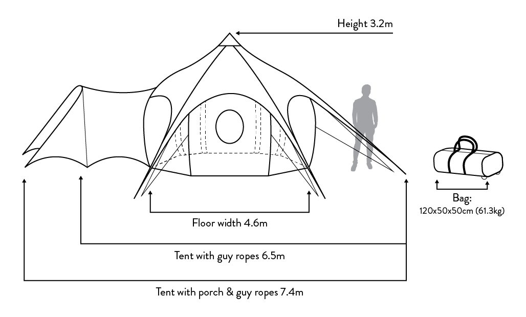 LOTUS BELLE AIR BELLE 収納バッグ付き Lotus Air Belle – Lotus Belle Zelte: Lotus Belle Tents Europe